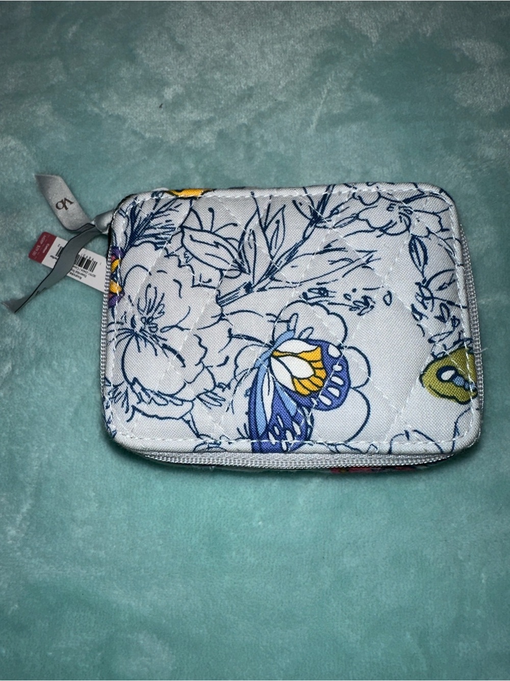 Vera Bradley Quilted Coastal Breezy Butterflies Pill Case NWT
